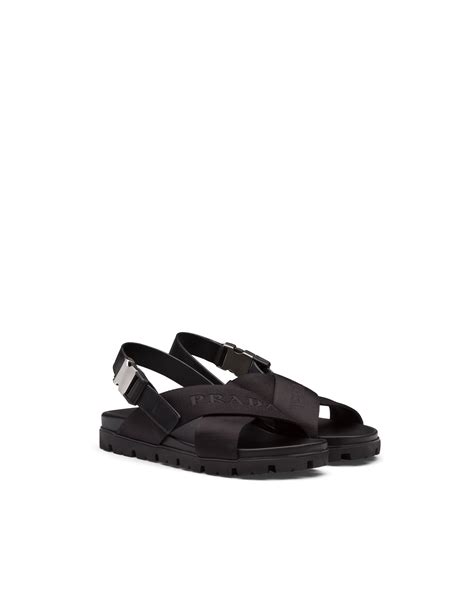 prada tourist sandals|prada leather sandals.